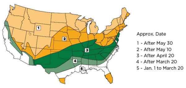 Crabgrass Germination Map